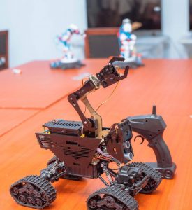 A robot on display